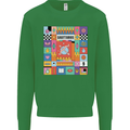 Vibrant Sagittarius Star Sign Zodiac Kids Sweatshirt Jumper Irish Green