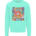 Vibrant Sagittarius Star Sign Zodiac Kids Sweatshirt Jumper Peppermint