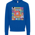 Vibrant Sagittarius Star Sign Zodiac Kids Sweatshirt Jumper Royal Blue