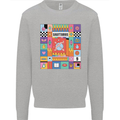 Vibrant Sagittarius Star Sign Zodiac Kids Sweatshirt Jumper Sports Grey