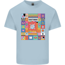 Vibrant Sagittarius Star Sign Zodiac Kids T-Shirt Childrens Light Blue