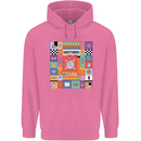 Vibrant Sagittarius Star Sign Zodiac Mens 80% Cotton Hoodie Azelea