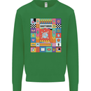 Vibrant Sagittarius Star Sign Zodiac Mens Sweatshirt Jumper Irish Green
