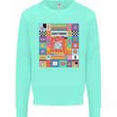 Vibrant Sagittarius Star Sign Zodiac Mens Sweatshirt Jumper Peppermint