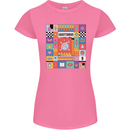 Vibrant Sagittarius Star Sign Zodiac Womens Petite Cut T-Shirt Azalea