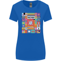 Vibrant Sagittarius Star Sign Zodiac Womens Wider Cut T-Shirt Royal Blue
