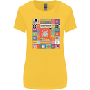 Vibrant Sagittarius Star Sign Zodiac Womens Wider Cut T-Shirt Yellow