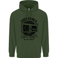 Video Gamer Retro Club Gaming Childrens Kids Hoodie Forest Green