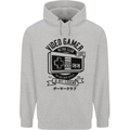 Video Gamer Retro Club Gaming Childrens Kids Hoodie Sports Grey