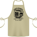 Video Gamer Retro Club Gaming Cotton Apron 100% Organic Khaki