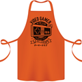 Video Gamer Retro Club Gaming Cotton Apron 100% Organic Orange