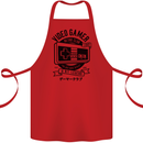 Video Gamer Retro Club Gaming Cotton Apron 100% Organic Red