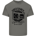 Video Gamer Retro Club Gaming Kids T-Shirt Childrens Charcoal