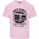 Video Gamer Retro Club Gaming Kids T-Shirt Childrens Light Pink