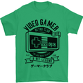 Video Gamer Retro Club Gaming Mens T-Shirt Cotton Gildan Irish Green