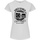 Video Gamer Retro Club Gaming Womens Petite Cut T-Shirt White