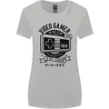 Video Gamer Retro Club Gaming Womens Wider Cut T-Shirt Sports Grey