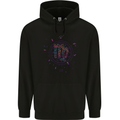 Vigo Neon Star Sign Zodiac Astrological Childrens Kids Hoodie Black