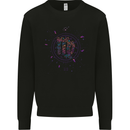 Vigo Neon Star Sign Zodiac Astrological Kids Sweatshirt Jumper Black