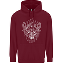 Viking Bear Symbols With Valknut Symbol Childrens Kids Hoodie Maroon