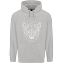 Viking Bear Symbols With Valknut Symbol Childrens Kids Hoodie Sports Grey
