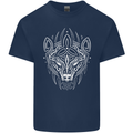 Viking Bear Symbols With Valknut Symbol Kids T-Shirt Childrens Navy Blue