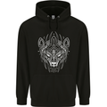 Viking Bear Symbols With Valknut Symbol Mens 80% Cotton Hoodie Black