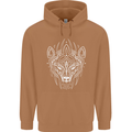 Viking Bear Symbols With Valknut Symbol Mens 80% Cotton Hoodie Caramel Latte