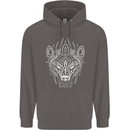 Viking Bear Symbols With Valknut Symbol Mens 80% Cotton Hoodie Charcoal