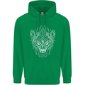 Viking Bear Symbols With Valknut Symbol Mens 80% Cotton Hoodie Irish Green