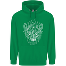 Viking Bear Symbols With Valknut Symbol Mens 80% Cotton Hoodie Irish Green