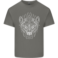 Viking Bear Symbols With Valknut Symbol Mens Cotton T-Shirt Tee Top Charcoal