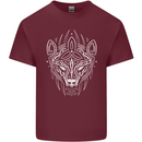 Viking Bear Symbols With Valknut Symbol Mens Cotton T-Shirt Tee Top Maroon