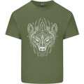 Viking Bear Symbols With Valknut Symbol Mens Cotton T-Shirt Tee Top Military Green