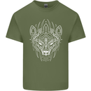 Viking Bear Symbols With Valknut Symbol Mens Cotton T-Shirt Tee Top Military Green