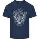 Viking Bear Symbols With Valknut Symbol Mens Cotton T-Shirt Tee Top Navy Blue