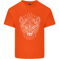 Viking Bear Symbols With Valknut Symbol Mens Cotton T-Shirt Tee Top Orange