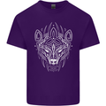 Viking Bear Symbols With Valknut Symbol Mens Cotton T-Shirt Tee Top Purple