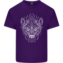 Viking Bear Symbols With Valknut Symbol Mens Cotton T-Shirt Tee Top Purple