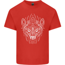 Viking Bear Symbols With Valknut Symbol Mens Cotton T-Shirt Tee Top Red