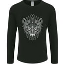 Viking Bear Symbols With Valknut Symbol Mens Long Sleeve T-Shirt Black