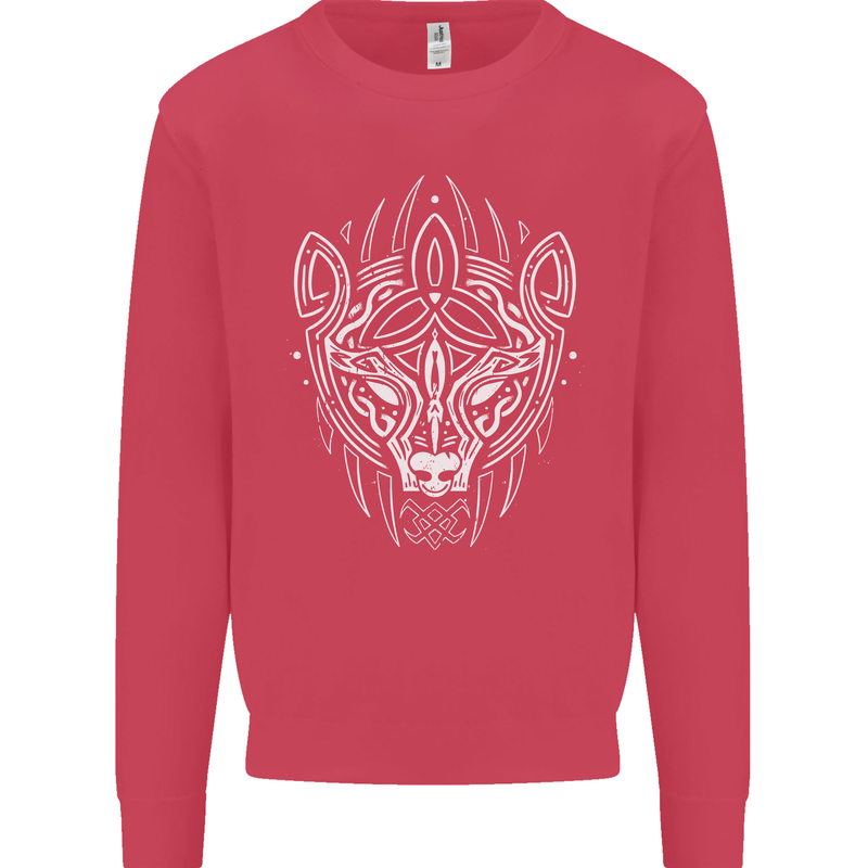 Viking Bear Symbols With Valknut Symbol Mens Sweatshirt Jumper Heliconia