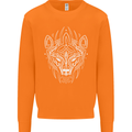 Viking Bear Symbols With Valknut Symbol Mens Sweatshirt Jumper Orange