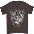 Viking Bear Symbols With Valknut Symbol Mens T-Shirt 100% Cotton Dark Chocolate