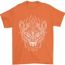 Viking Bear Symbols With Valknut Symbol Mens T-Shirt 100% Cotton Orange