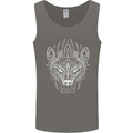 Viking Bear Symbols With Valknut Symbol Mens Vest Tank Top Charcoal