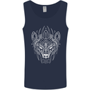 Viking Bear Symbols With Valknut Symbol Mens Vest Tank Top Navy Blue
