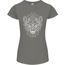 Viking Bear Symbols With Valknut Symbol Womens Petite Cut T-Shirt Charcoal