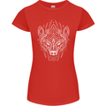 Viking Bear Symbols With Valknut Symbol Womens Petite Cut T-Shirt Red