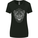 Viking Bear Symbols With Valknut Symbol Womens Wider Cut T-Shirt Black